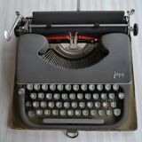 Japy portable metal anthracite 1960 portable writing machine