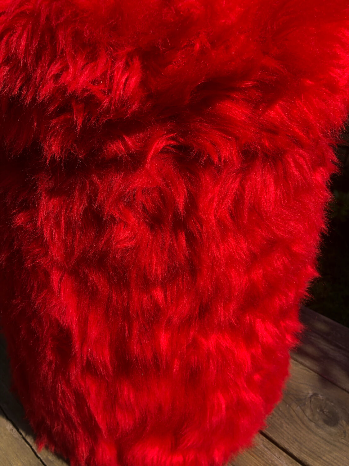 Vintage moumoute pouf