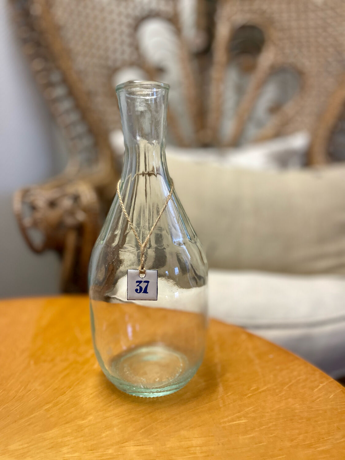 Old glass carafe 1950