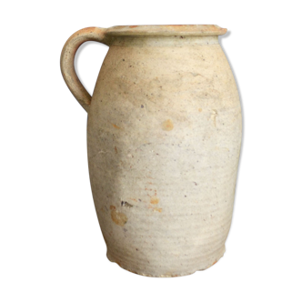 Large earthen pot or jug turned