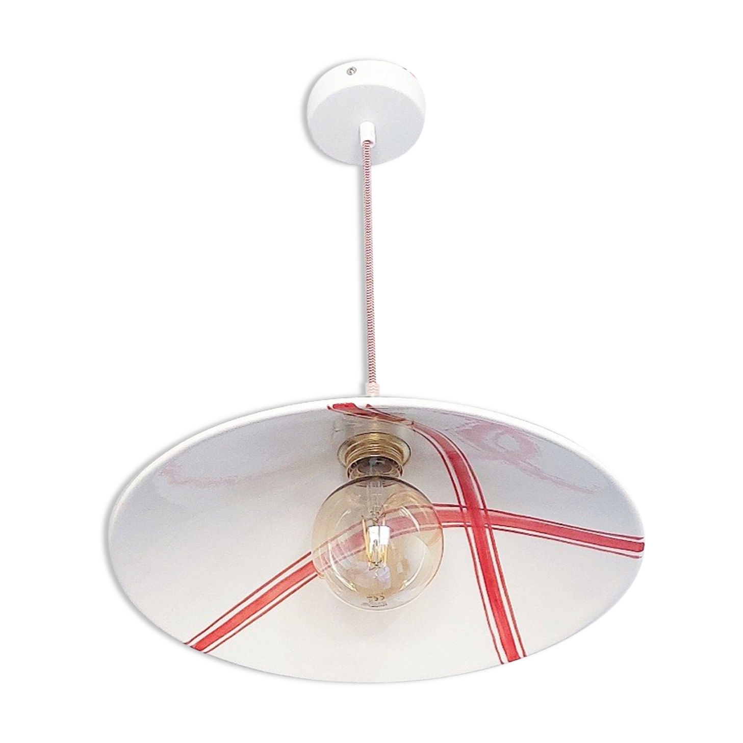 Vintage ceramic pendant lamp