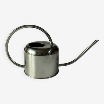 Stainless steel watering can, ideal for orchids and cactus, vintage from the 80s