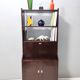 Vintage Walnut Bookshelf and Secretaire by Claudio Salocchi for Sormani, Italy