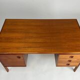 Bureau en teck design danois autoportant Gasvig Møbler vintage milieu du siècle