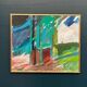 Huile sur toile suédoise – Motif abstrait par Carl Köhler