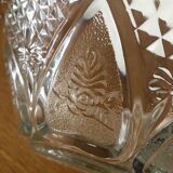 Bonbonnière avec couvercle en verre taillé