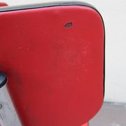 2 red chairs vintage