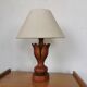 Lampe à poser en bois forme de fleur
