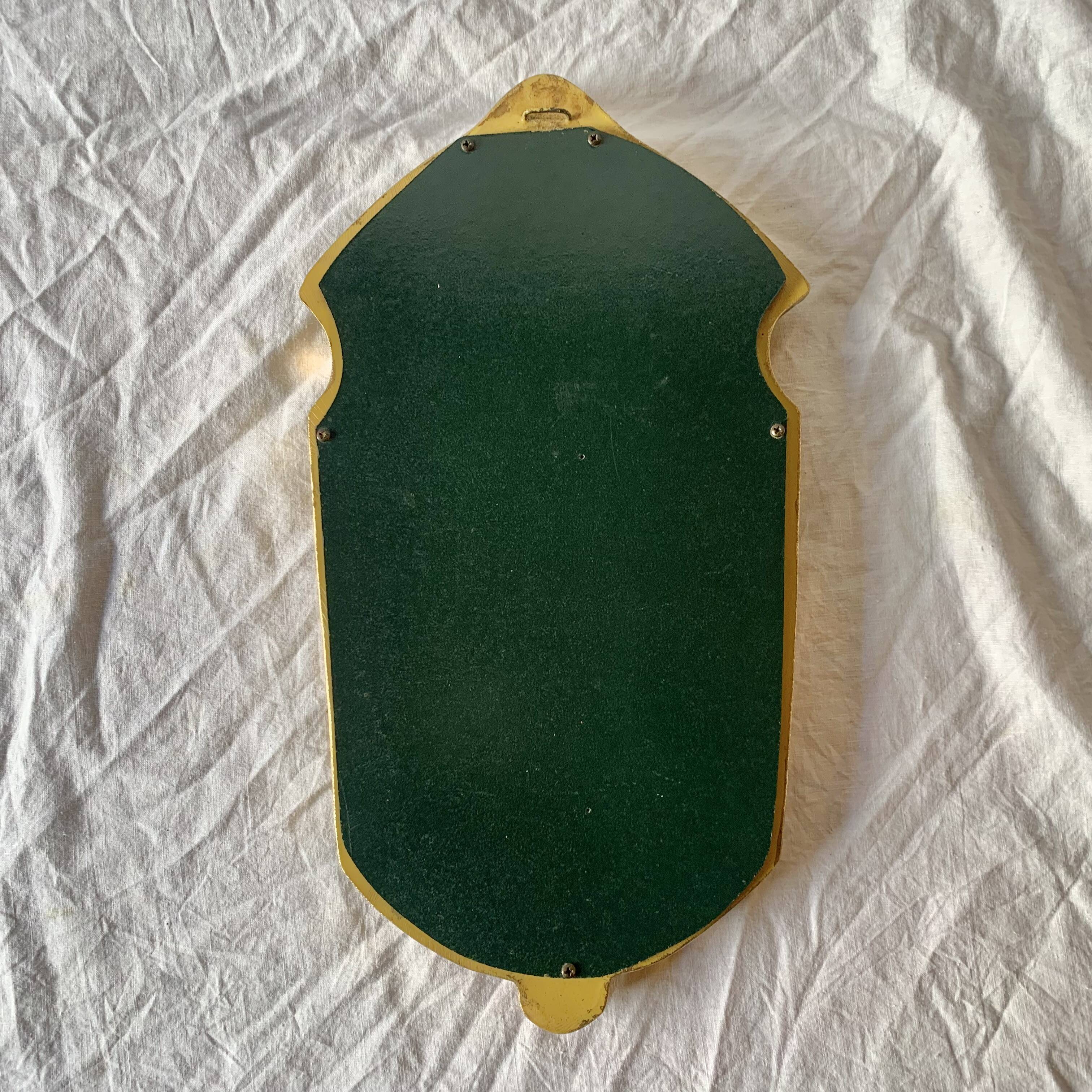 Vintage gold resin wall mirror