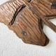 Set of 2 butterfly wall decorations sculptures 1900