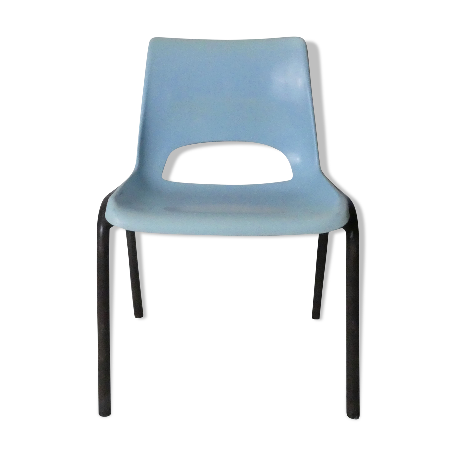Light blue plastic children's chair