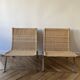 Paire de PK22 osier Fritz Hansen