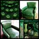 Fauteuil club vert