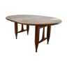 Guillerme et Chambron oak circular extendable dining table