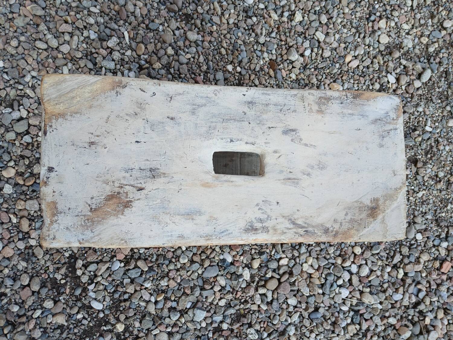 2 African carved wooden stools