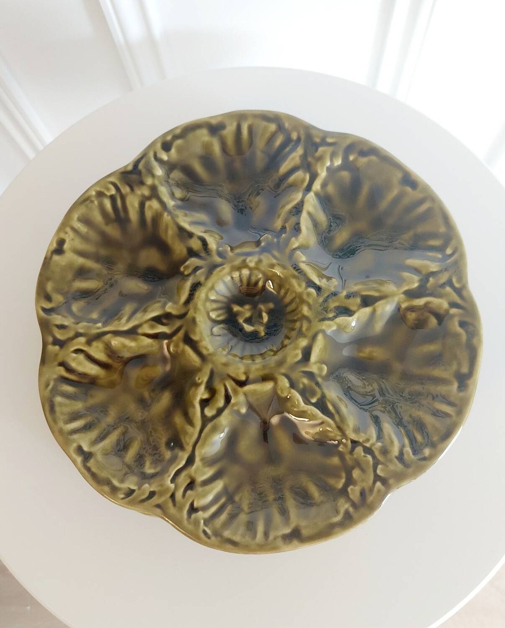 6 oyster plates Gien