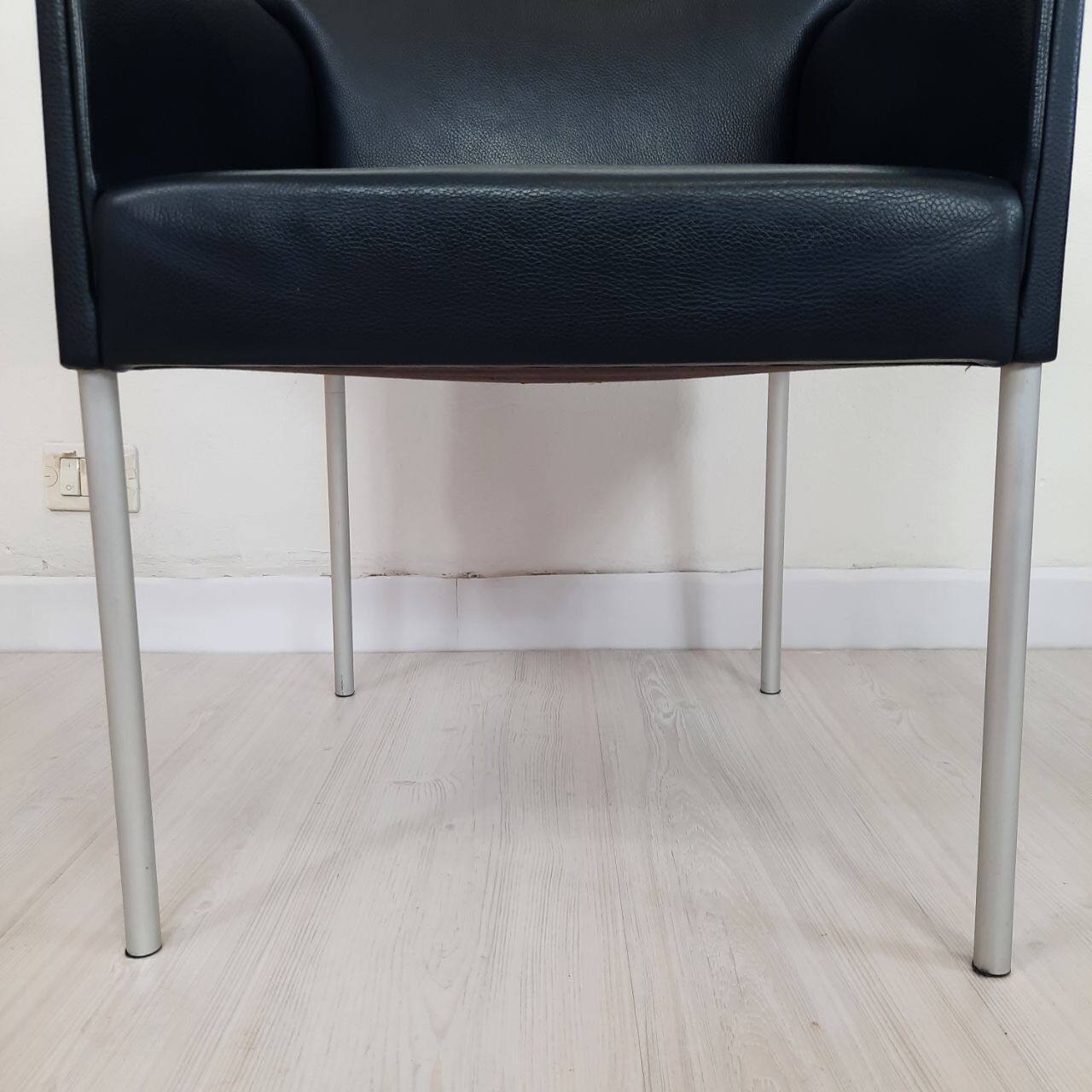 Quatre fauteuils de Matteo Grassi cuir années 1990/2000