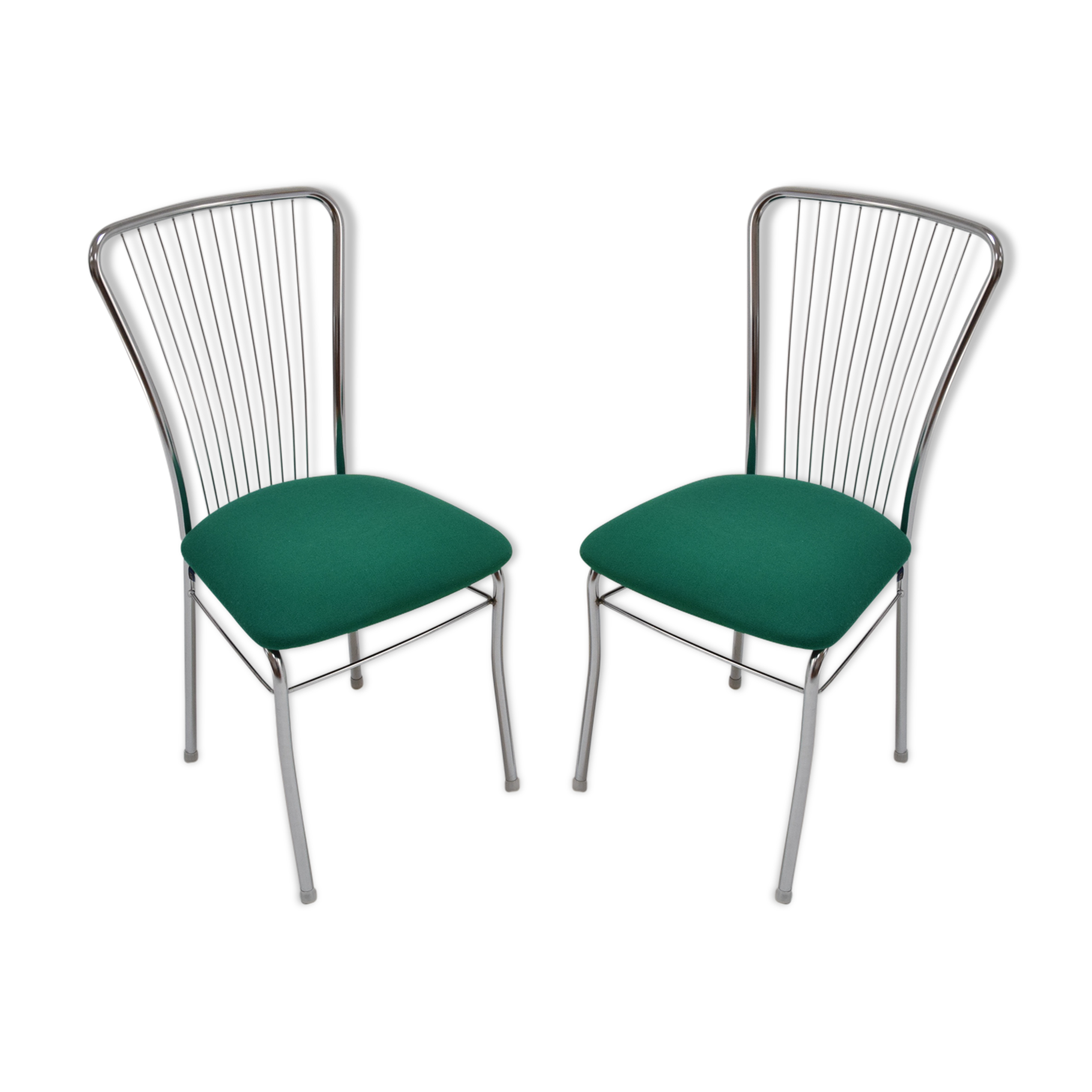 Pair of Mid-century Chrome Chairs,Nowy Styl,circa 1980's.