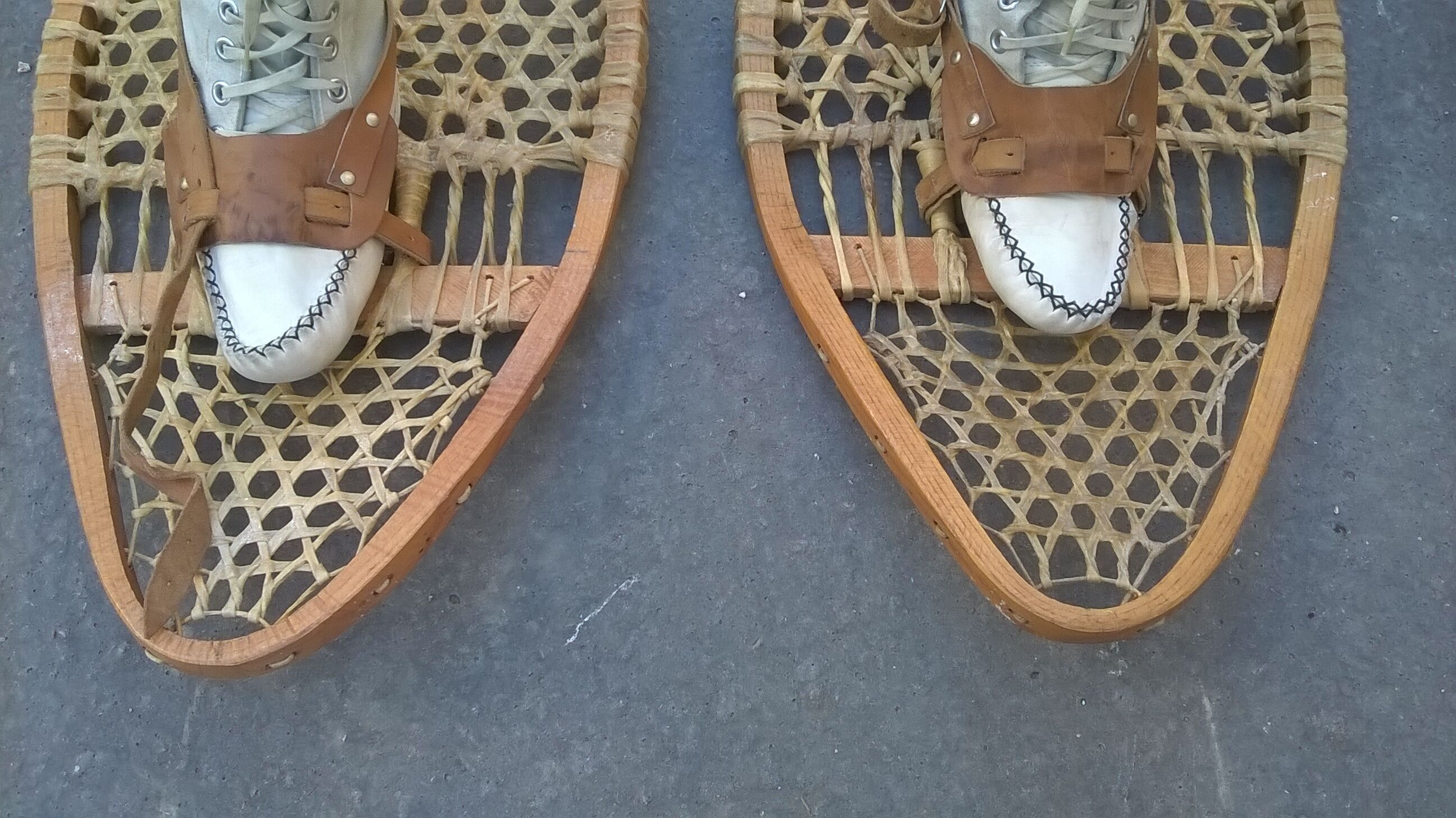 old pair of snowshoe