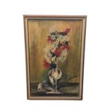 Flower Painting By Francois Philippe 1920-1995, 1960/70s.