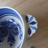 Ancien bol à oreilles en faïence d'art