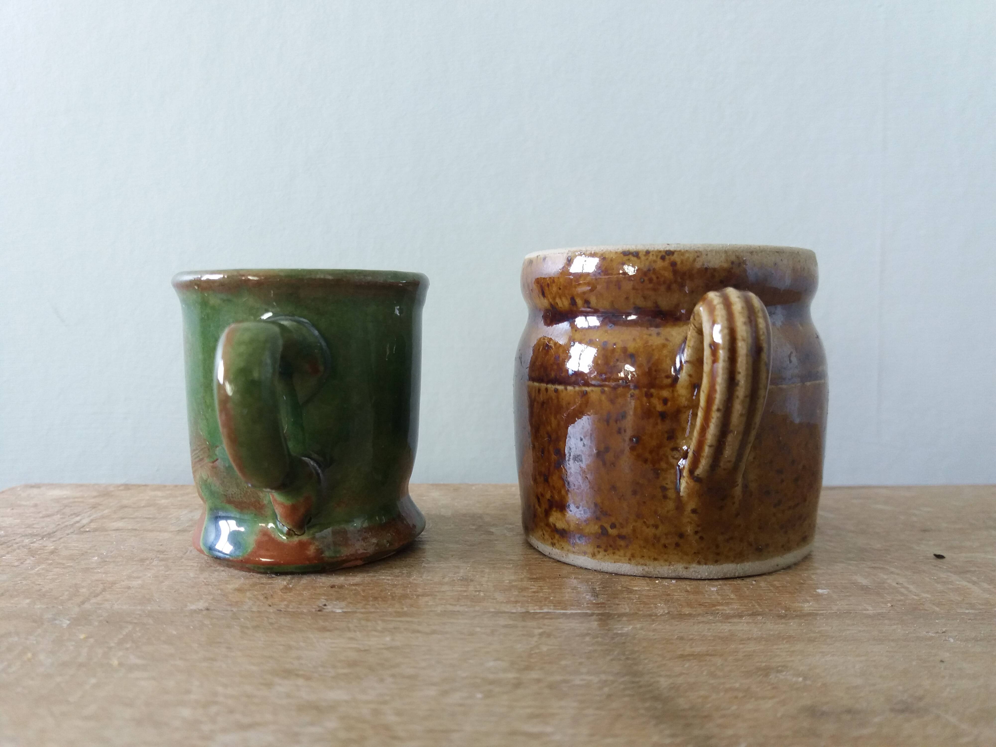 Miniatures en céramique, pot et pichet