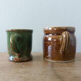 Ceramic miniatures, pot and pitcher
