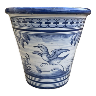 Glazed ceramic garden pot or basin