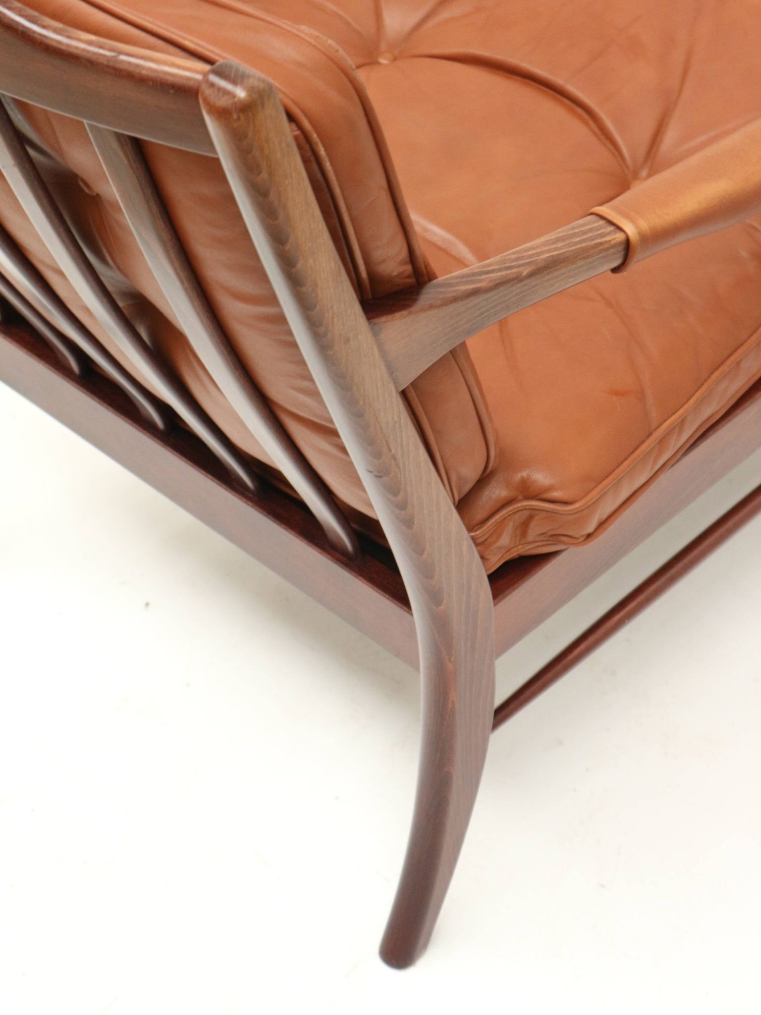 Vintage leather armchair from Ulferts Sweden made in the 1970s