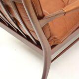 Vintage leather armchair from Ulferts Sweden made in the 1970s