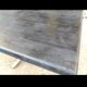 Table basse en chêne Shou Sugi Ban et piètement en étoile en aluminium