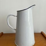 Antique enamelled broc vase