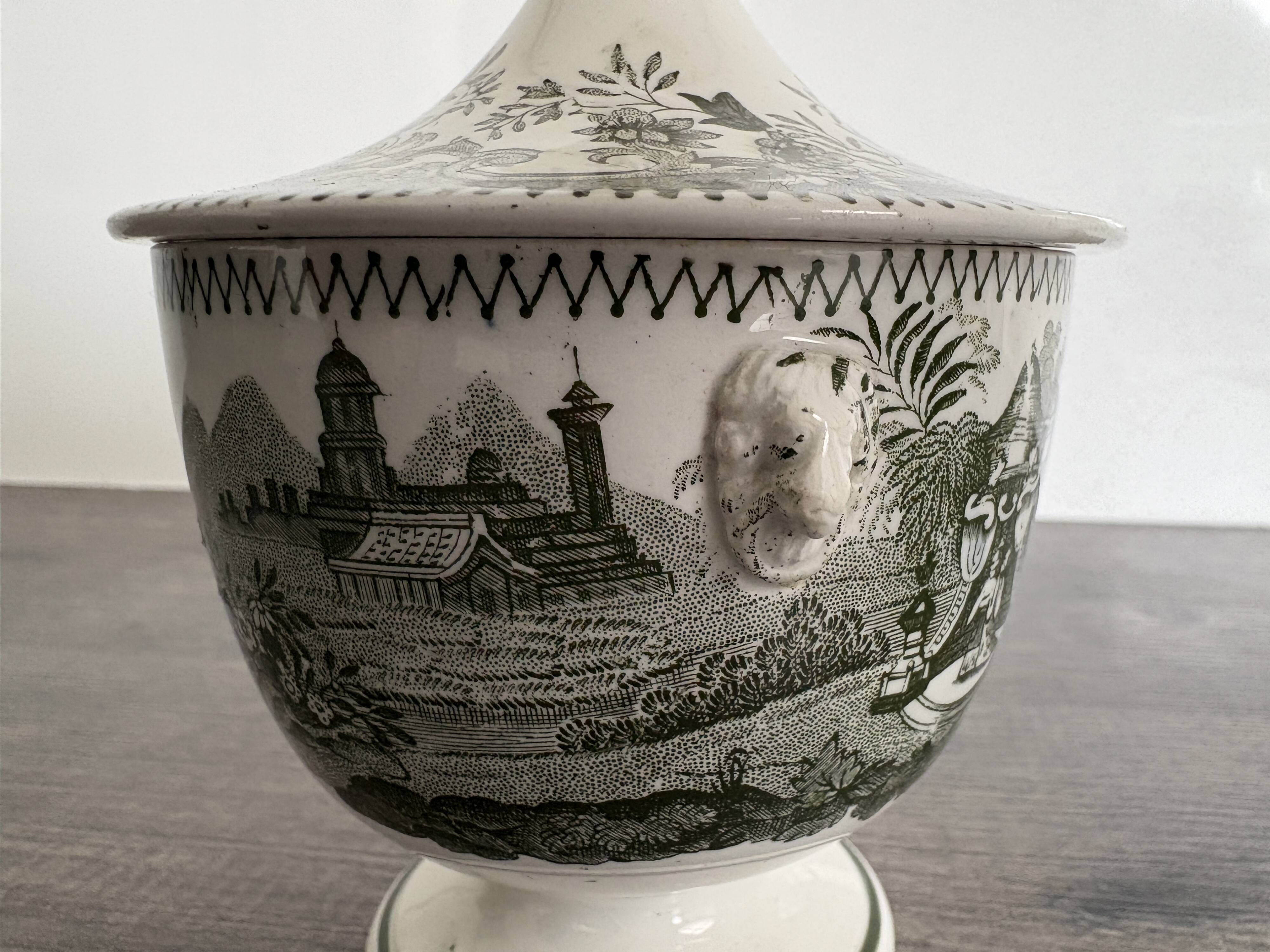 Old Sugar Bowl Jemmapes Faience (Cappellemans)