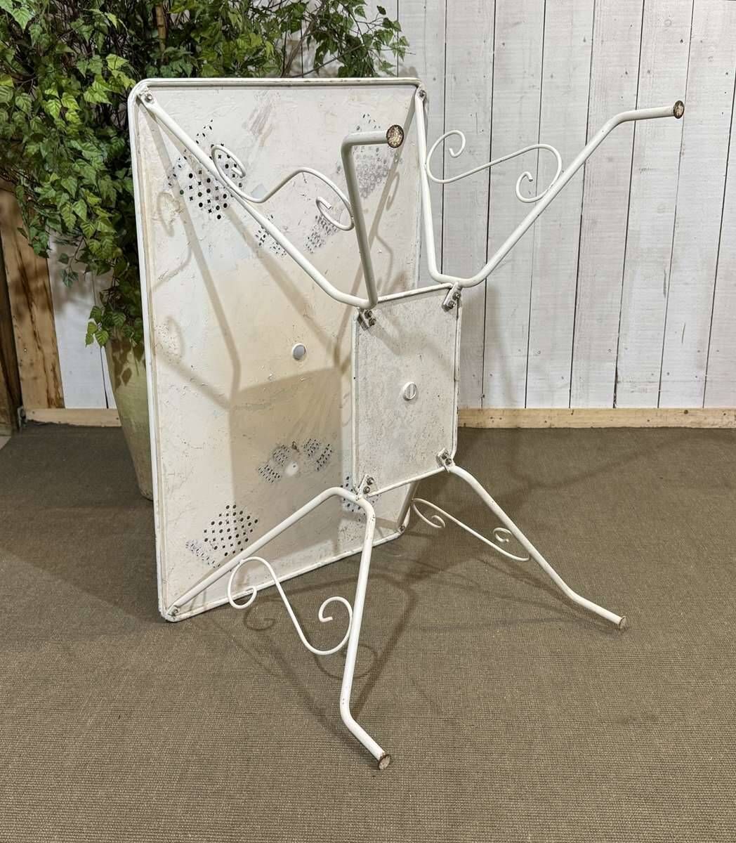 1980s metal garden table