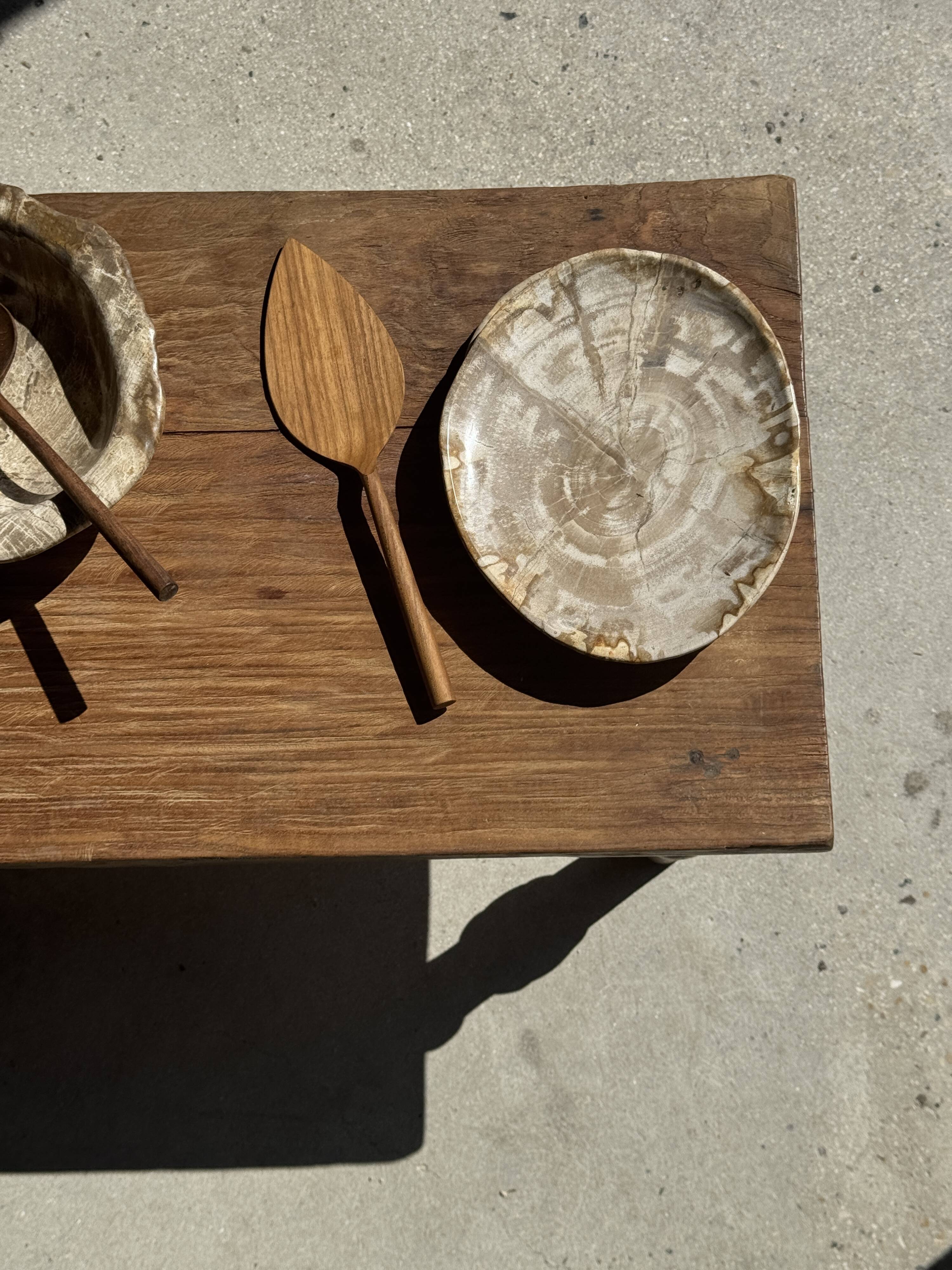 Teak pie server kitchen utensil L30 W8