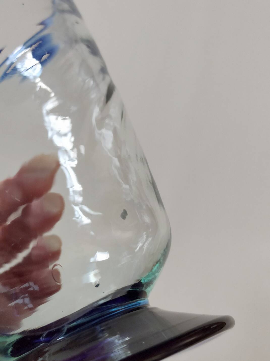 6 Mexican handicraft orangeade glasses