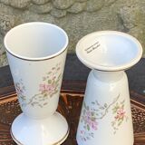 5 mazagrans porcelain vintage rosehip pattern