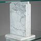 Carrara marble and glass library - 1970