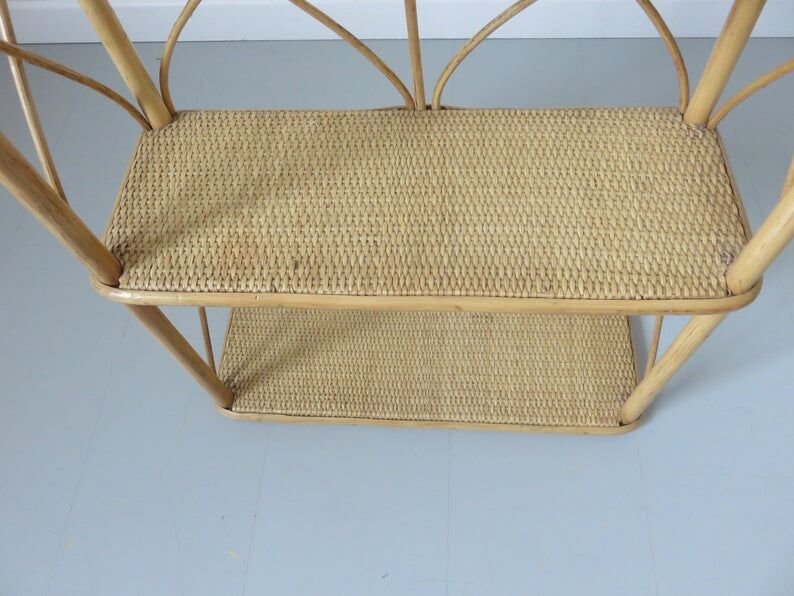 Bamboo rattan spread 60s 70s