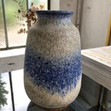 Vase Scheurich bleu moucheté