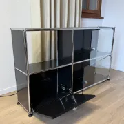 USM Haller commode in Graphite Black