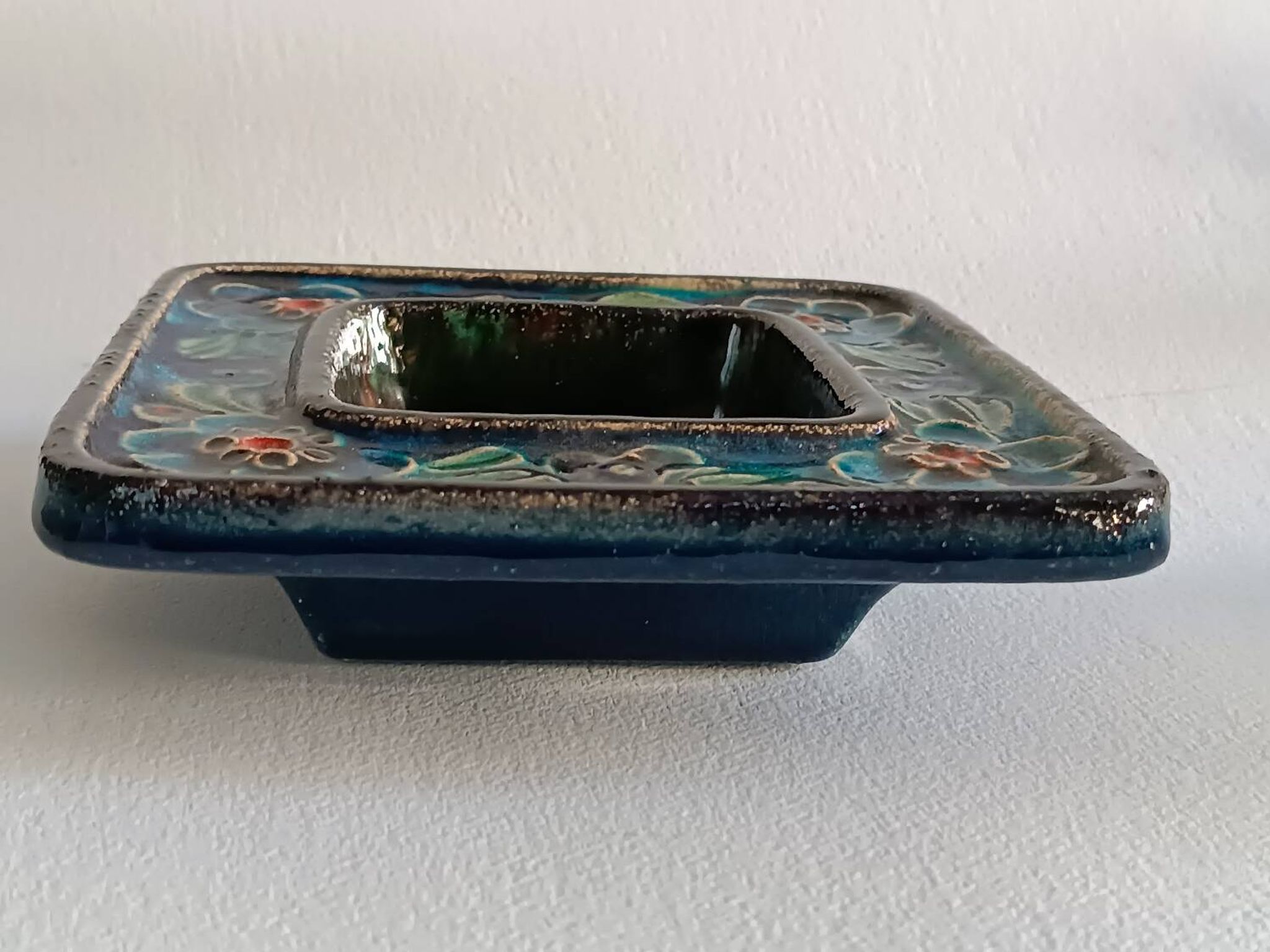 Schramberg stoneware and crystal emptying cup 1970