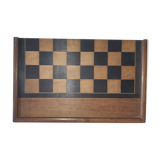 Vintage wooden backgammon or backgammon game