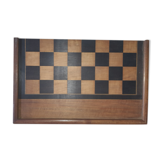 Vintage wooden backgammon or backgammon game