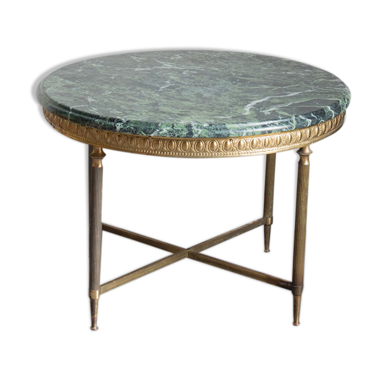Green marble coffee table