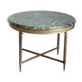 Green marble coffee table