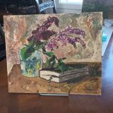 Lilac painting signed