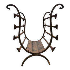 Porte-bûches en fer - 1960