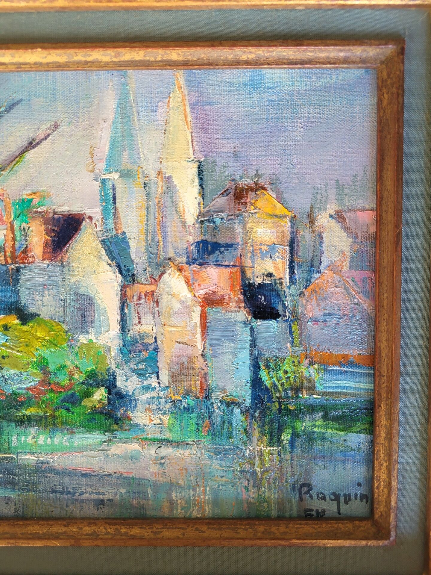 Oil on canvas Post-Impressionist by Iris Raquin
