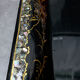 Old Napoleon III pink and mother-of-pearl inlaid tray